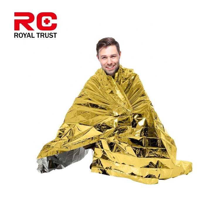 Best Selling First Aid Mylar Emergency Thermal Blanket Waterproof Rescue Foil Blankets For Sale