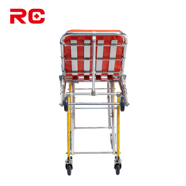 RC-A2 Collapsible Medical Equipment Rescue Stretcher Fist Aid Aluminum Hospital Bed Stretcher For Ambulance Car