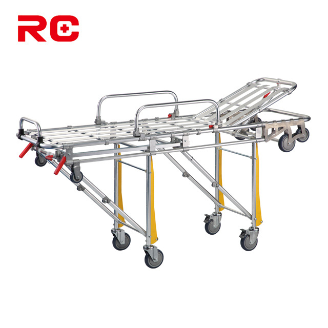 RC-A2 Collapsible Medical Equipment Rescue Stretcher Fist Aid Aluminum Hospital Bed Stretcher For Ambulance Car