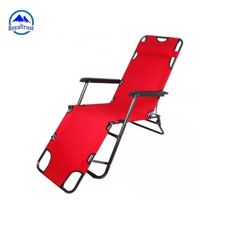 Outdoor Leisure Beach Sleeping Chair Cheap Plastic Strip Cadeira Praia Sun Lounger Zero Gravity Folding Reclining Lounge Chair