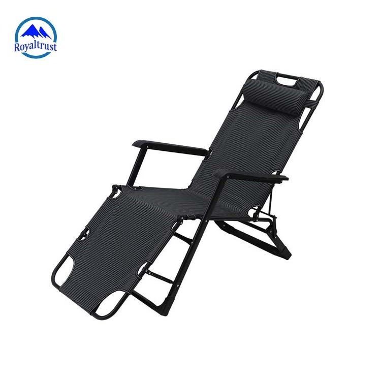 Outdoor Leisure Beach Sleeping Chair Cheap Plastic Strip Cadeira Praia Sun Lounger Zero Gravity Folding Reclining Lounge Chair