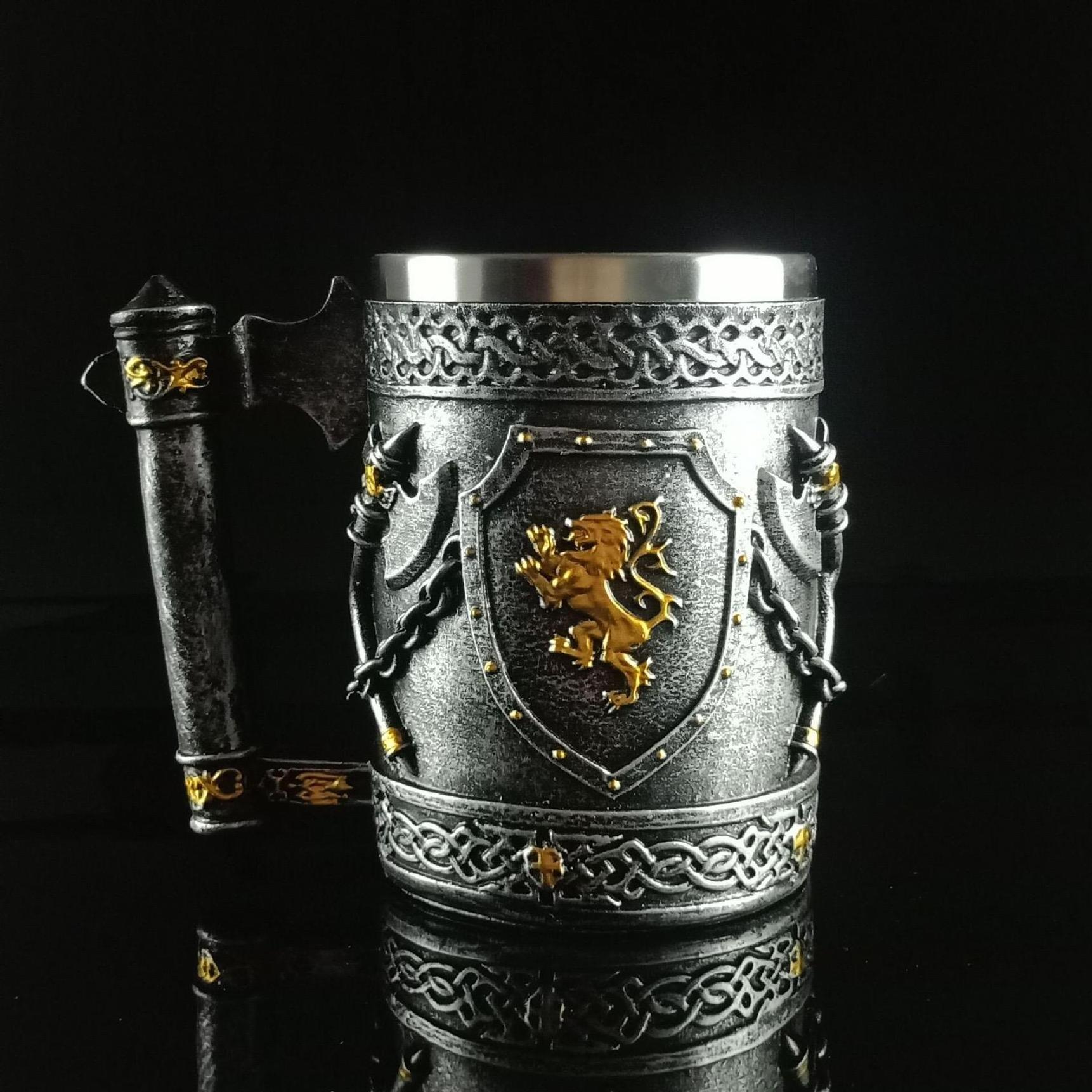 Hot Selling Game Thrones Stainless Steel Whiskey Mug Beer Wine Glass for Gifts