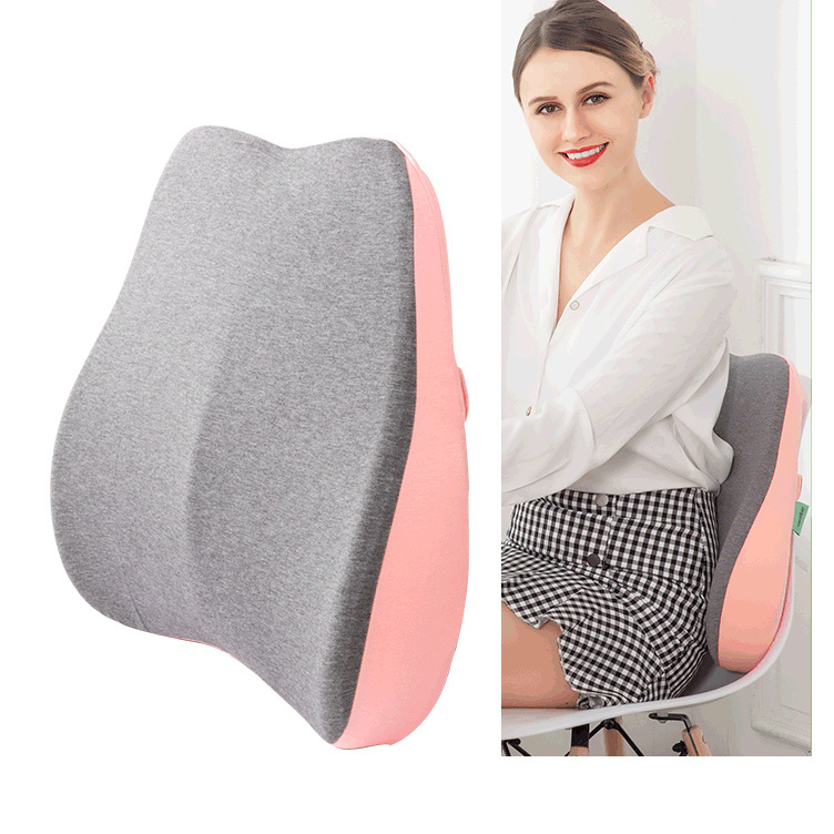 Lumbar Support Pillow - Lower Back Pain Relief for Office Chairs, Car Seats, Desk, Driving Comfort, Recliner, Couch - Ergonomic