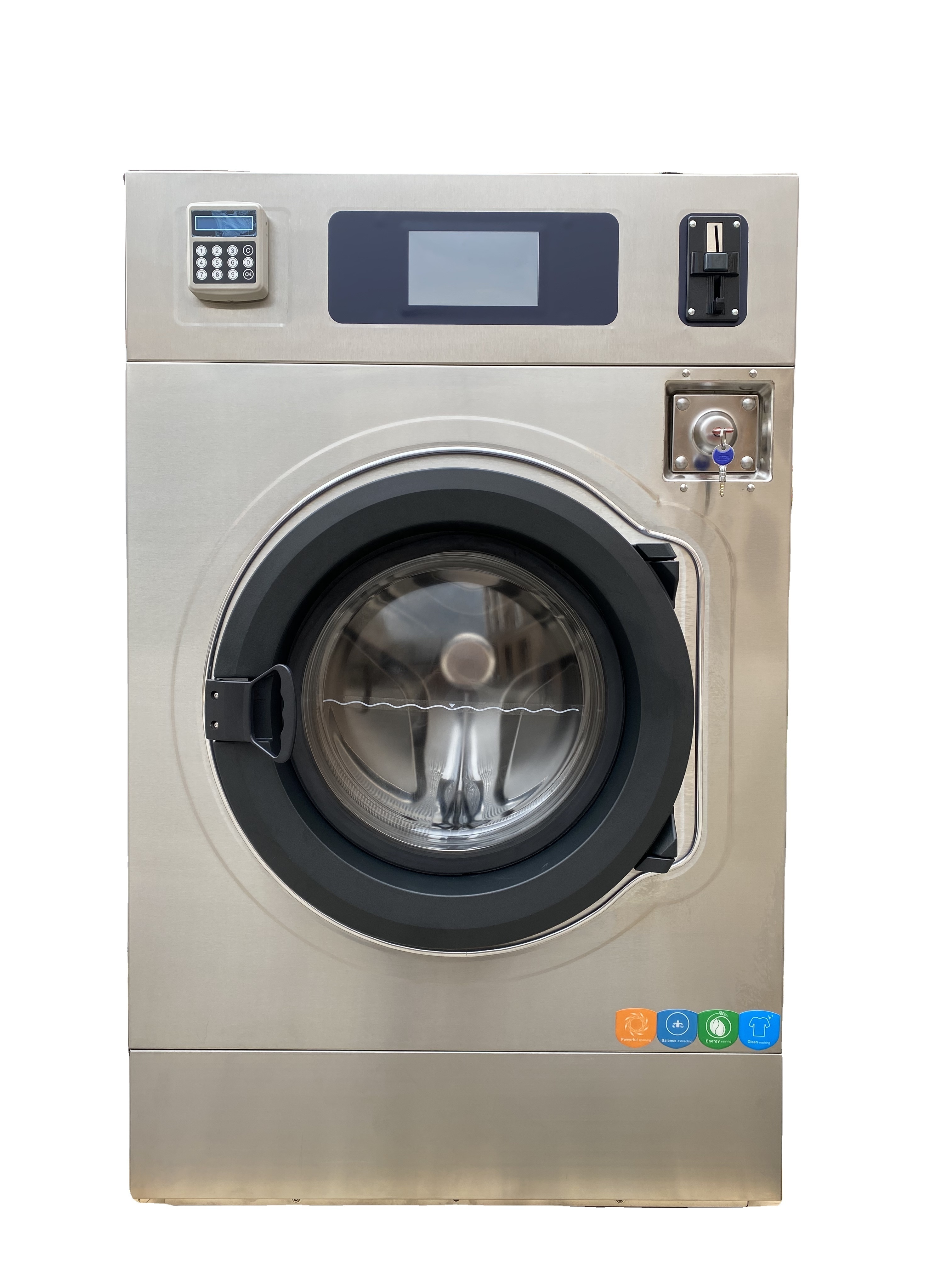 Insert Card Operated Commercial Vending Laundry Equipment Self Service Washing Machine for Laundry Shop Hotel