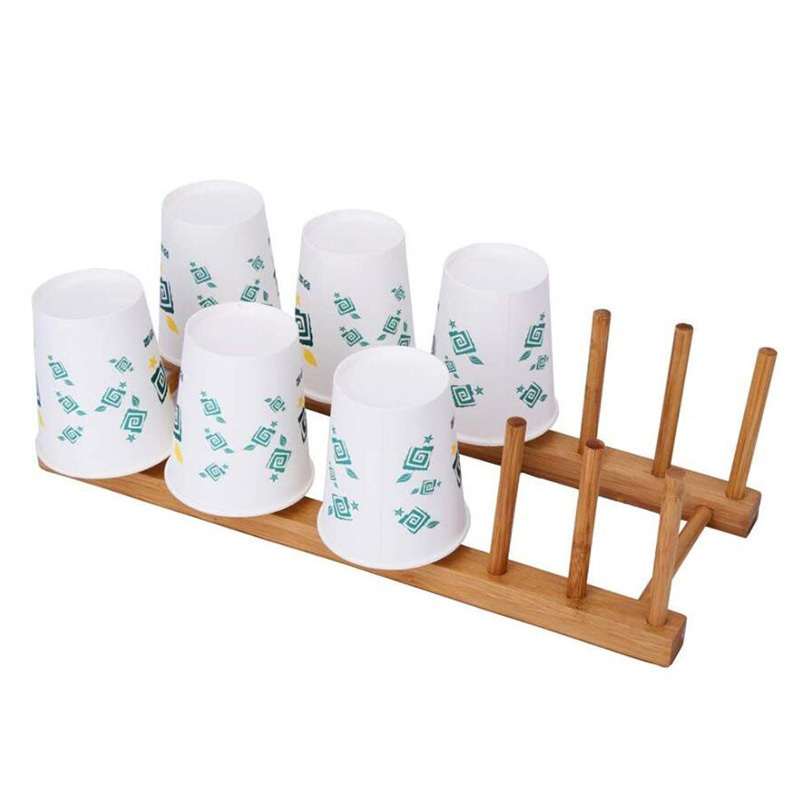 Bamboo Dish Drying Rack - Collapsible Dish Drainer Utensil Rack and Best Dish Holder for Kitchen Countertop