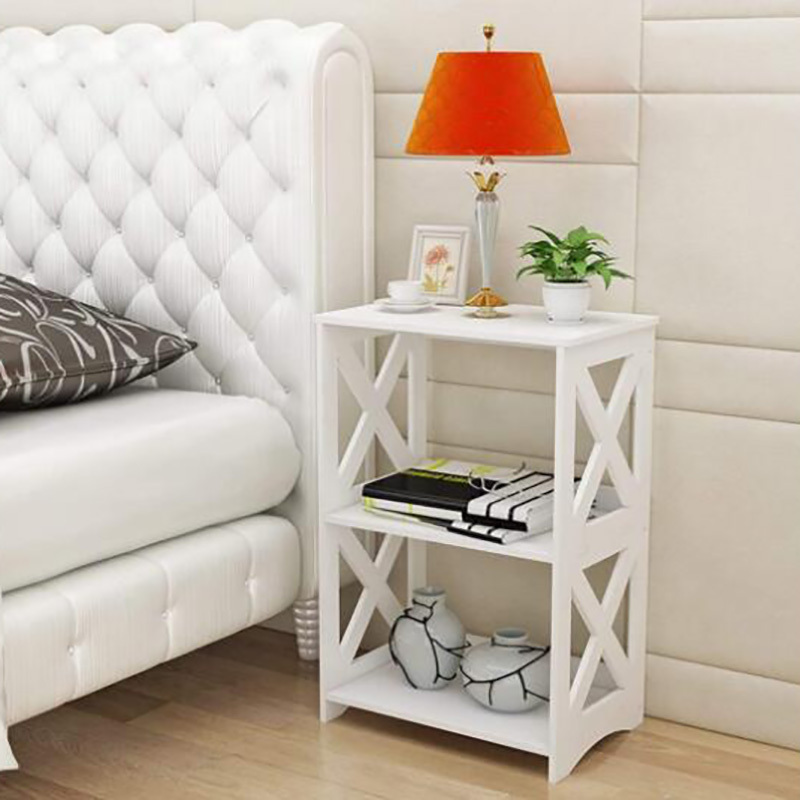 2 Tier Small Bookshelf Kids Open Shelves Standing Book Storage Shelf Display Rack Table  Living Room Bedroom beside table