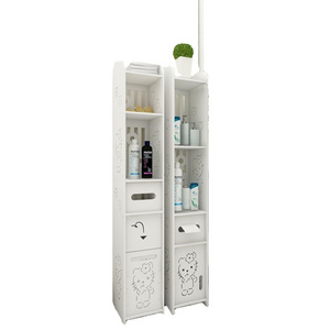 Side Cabinet Toilet Rack Bathroom Tall Standing Shelf Bathroom Rack Storage