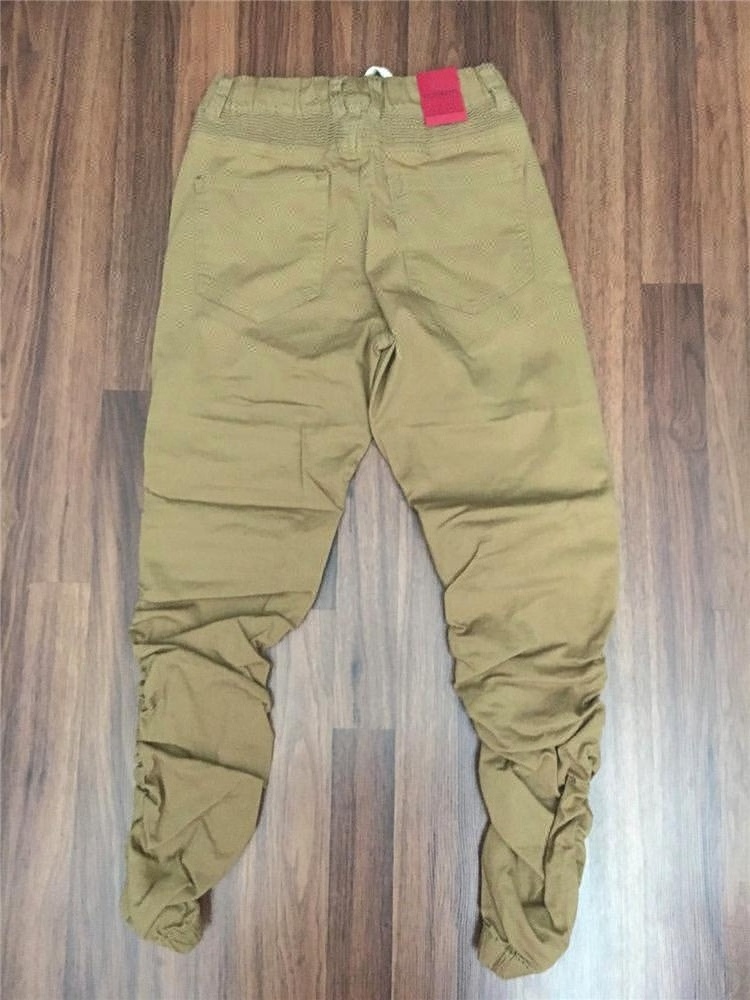 Royal wolf denim garment factory china khaki twill zipper draw strings biker pants plain xxxl mens biker joggers