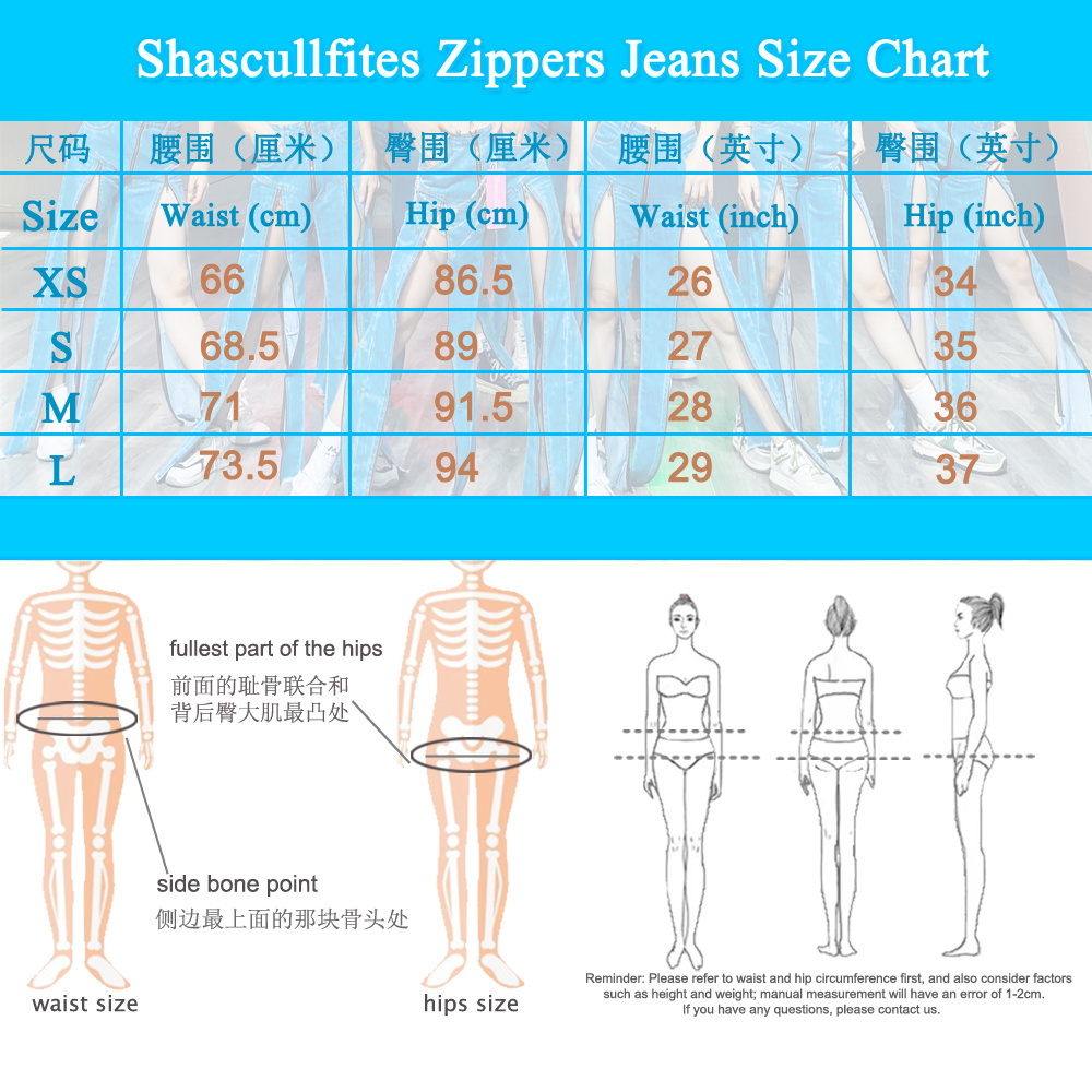 Shascullfites open crotch open jeans with zippers from front to back  dance jeans for women