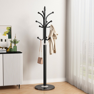 Metal floor standing coat rack