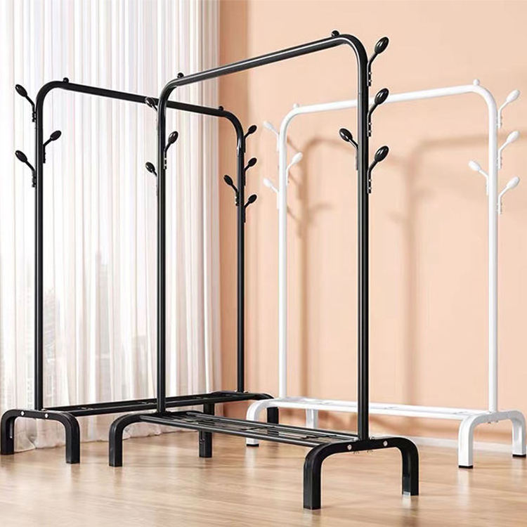 Multifunctional Retractable Hat Floor Standing Holder Simple Bedroom Organizer  Clothes Drying Racks