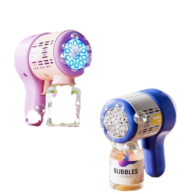 10 holes electric bubble gun machine toy kids outdoor activity bubbles game battery operated automatic bubble gun with lights