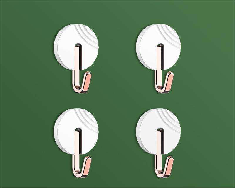 Bathroom Wall Hook Heavy Duty Door Hanger Towel Robe Clothes Cabinet Closet Sponges Hook for Bathroom Bedroom Kitchen