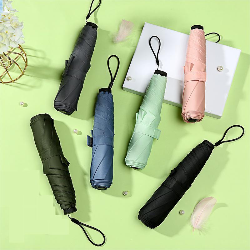 RU German air umbrella ultralight folding carbon fiber sunshade umbrella sunscreen ultraviolet protective dual-purpose umbrella