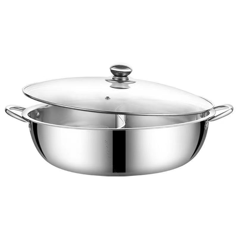 RU MU Good Quality Hot Pot Pot Multi-user Hotpot 201 Stainless Steel Shabu Shabu Pots For Cooking