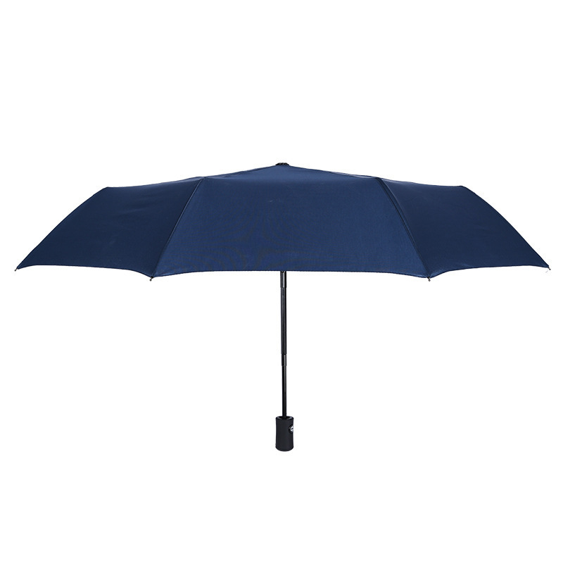 Cheap 3 fold checker umbrellas for the rain promotional custom  foldable manual rain umbrella