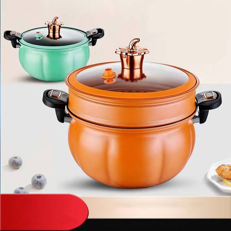 Hot Sale Large Capacity Soup Pot  Medical Stone Coating Micro Pressure Cooker With Handle Latch