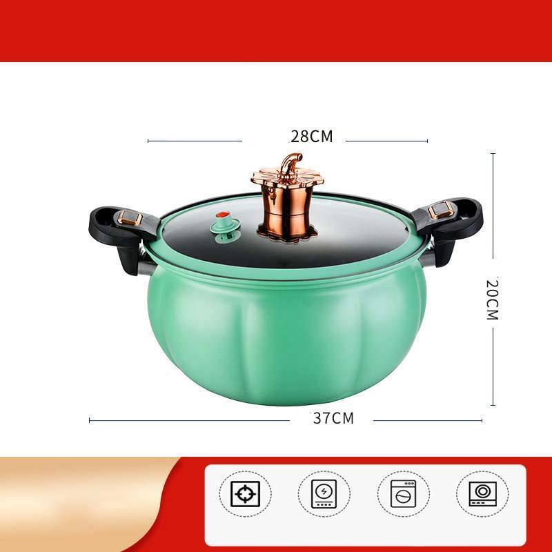 Hot Sale Large Capacity Soup Pot  Medical Stone Coating Micro Pressure Cooker With Handle Latch