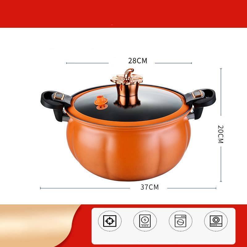 Hot Sale Large Capacity Soup Pot  Medical Stone Coating Micro Pressure Cooker With Handle Latch