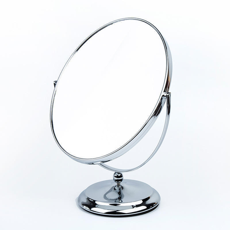 RU New swing table mirror Luxury Decorative Marble Base Rose Gold Table Top Cosmetic Round Makeup Mirror