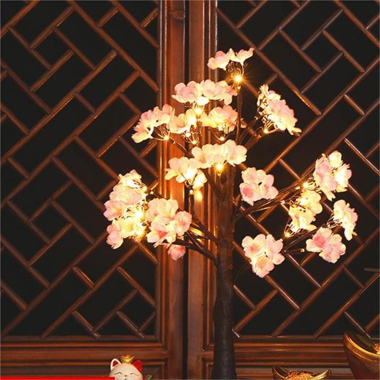 Home Decoration Light 36 LED Battery Operated Warm White LED Christmas  Led Optical Fiber Flowers Tree Light