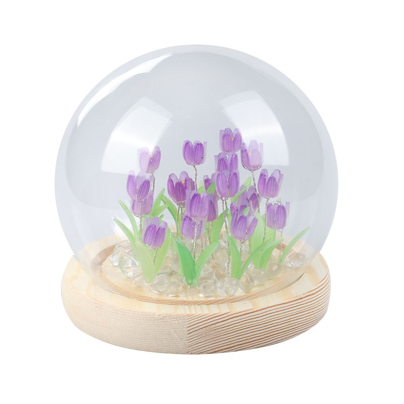 RU Tulip Night Light Cute Bedroom Room Decor Floral Lamp Valentines Day Gift Lampara Tulipanes Girlfriend DIY Material Handmade