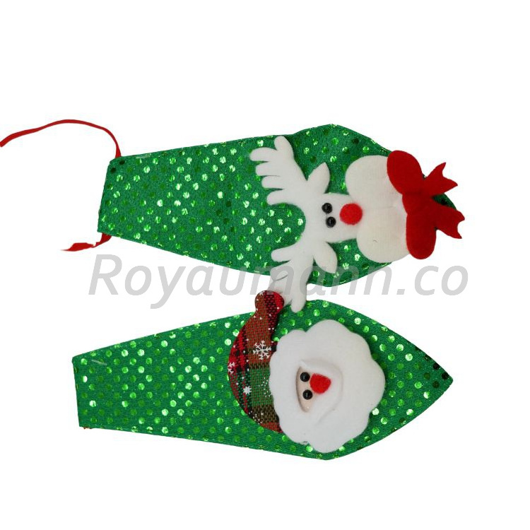 Wholesale Light Up Christmas Party Favors Sequin Tie Gift Decorative Christmas Kids Tie