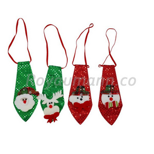 Wholesale Light Up Christmas Party Favors Sequin Tie Gift Decorative Christmas Kids Tie