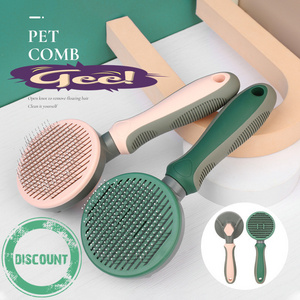 Cat Care Stainless Steel Slicker Hair Tick Remover Grooming Dog Brush Pet Comb peine para mascotas