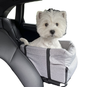 Hot Sale Professional Lower Price washable travel dog cat seat dog car booster seat on car armrest small pets center console car