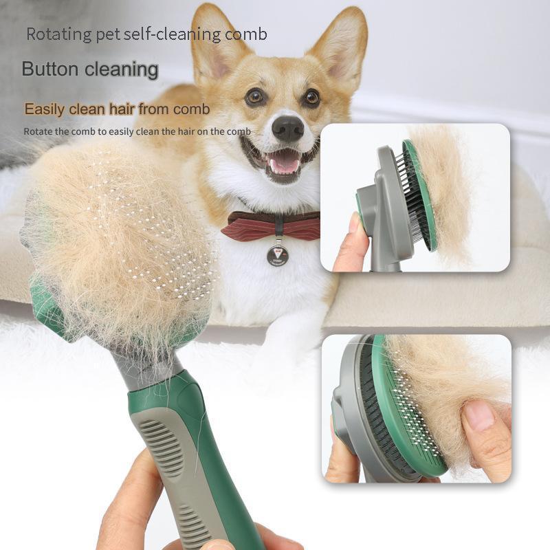 Cat Care Stainless Steel Slicker Hair Tick Remover Grooming Dog Brush Pet Comb peine para mascotas