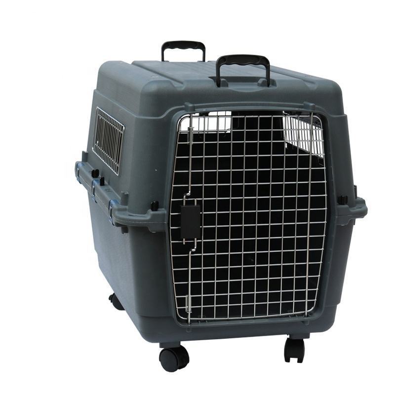 Wholesale china supplier pet carrier dog cage plastic dog crates for large dogs