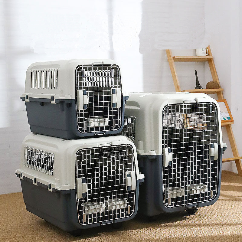 Wholesale china supplier pet carrier dog cage plastic dog crates for large dogs