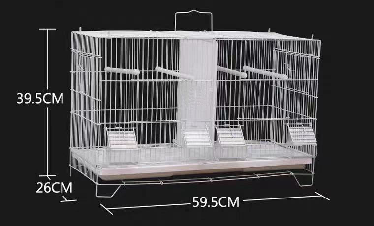 60*27*40 RTS Canary steel Stainless Partition Steel Pet Breeding Bird Parrot Pigeon Cage