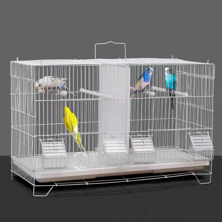 60*27*40 RTS Canary steel Stainless Partition Steel Pet Breeding Bird Parrot Pigeon Cage