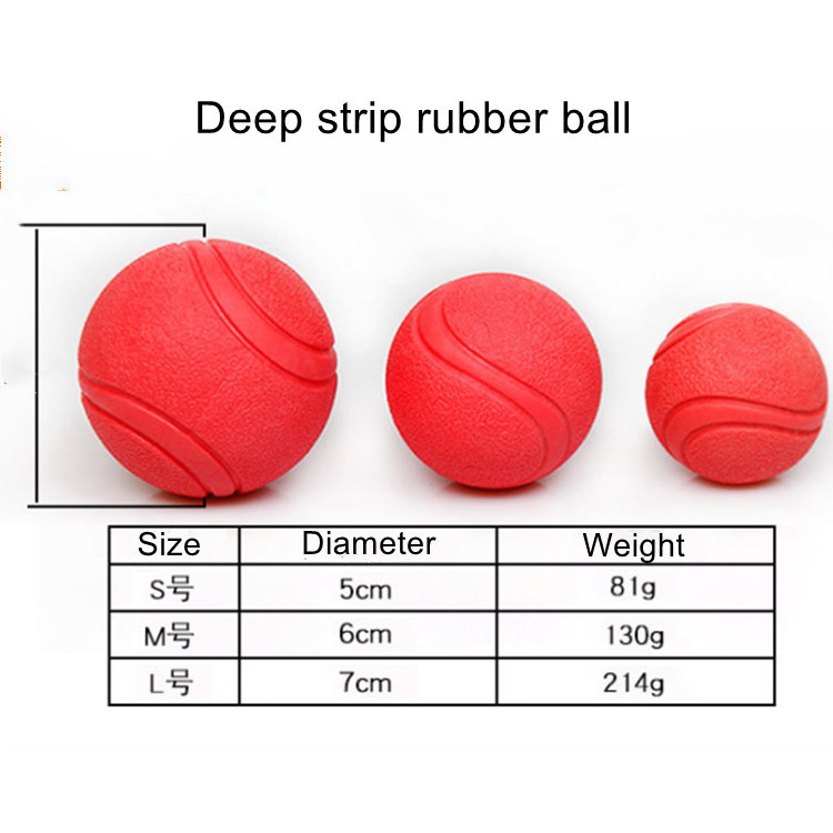 Factory wholesale eco-friendly Natural rubber Indestructible training solid play jolly ball chew toys for dogs