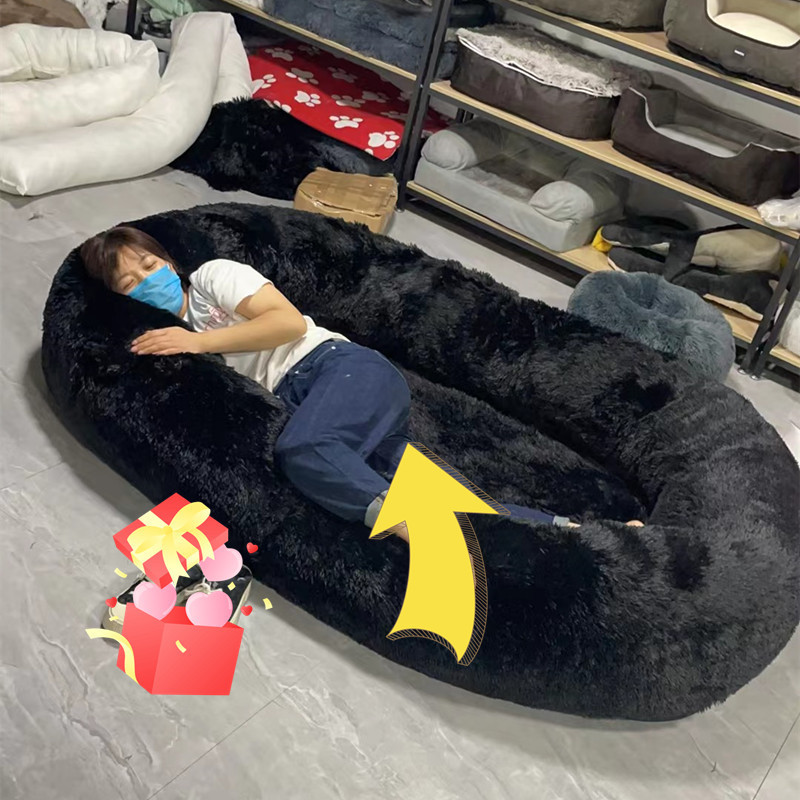 2022 New Luxury High Quality Hot Sales Washable Sleep Tight Ultra Large Giant Memory Foam Human Dog Bed