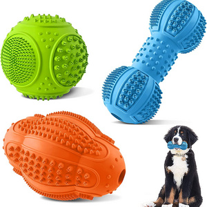 Pet Dog Molar Toys TPR Pull Ring Bump Puppy Chew Toy Bite Resistant Tooth Cleaning Interactive Training Dog Toys Pet Supplies