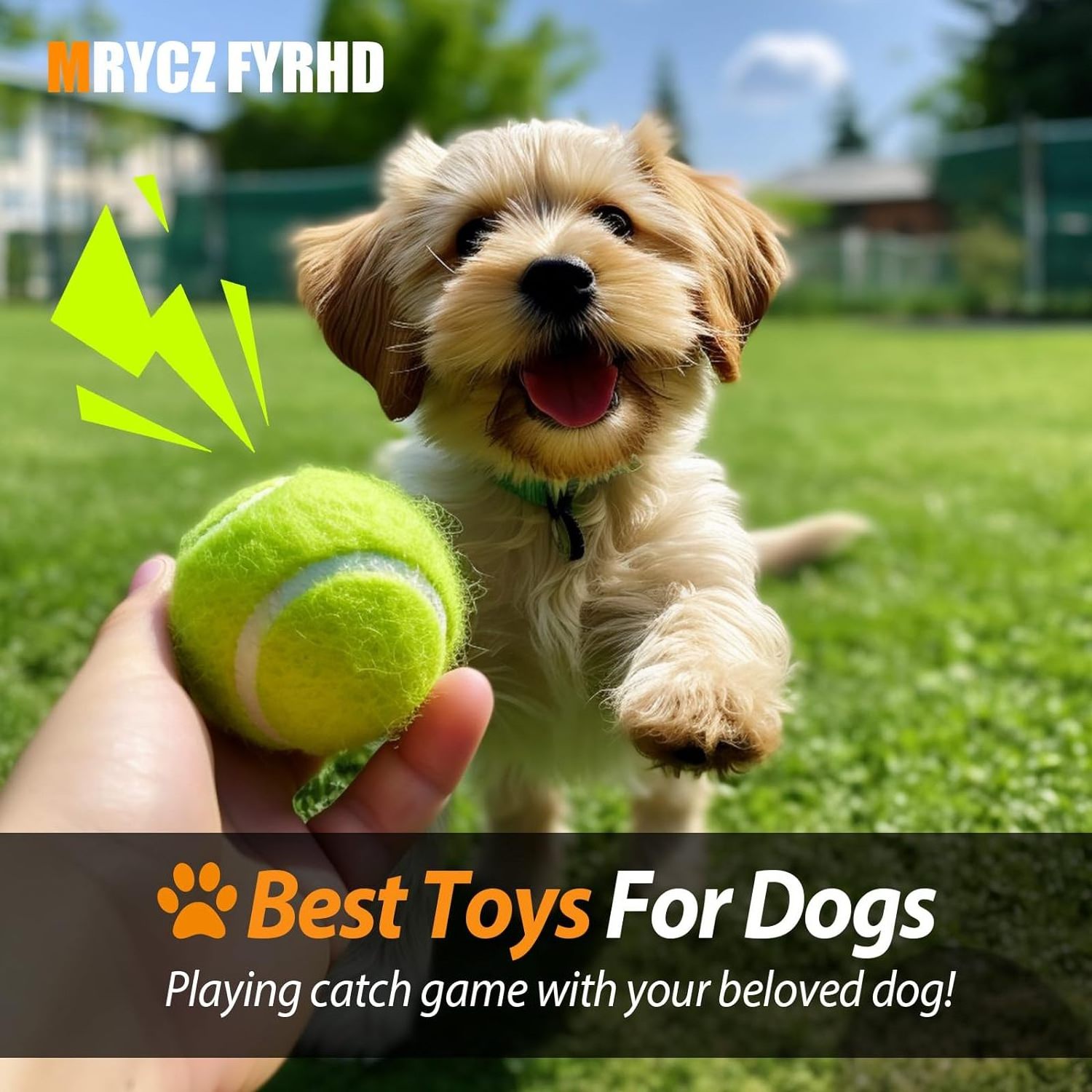 Custom Logo Macaron Color Pet Dog Tennis Balls Black Interactive Dog Toy Squeaky Ball Eco-Friendly Throwing Rubber Dog Chew Toys