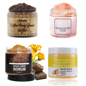 Skin Brightening Exfoliating Smooth Soften Coffee Turmeric Sea Salt Foot Face Body Scrub