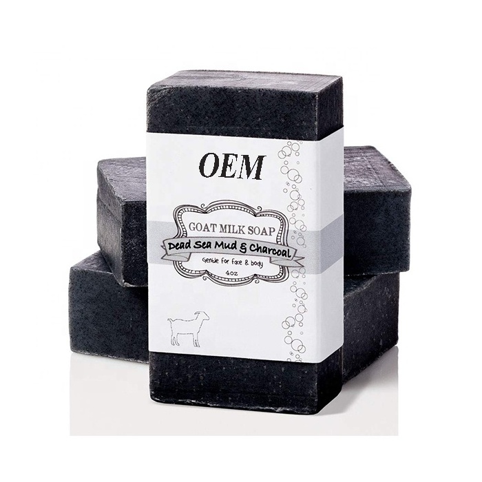 OEM All Natural  Dead Sea Mud & Charcoal Face Soap, Acne Soap and Body Whitening Soap