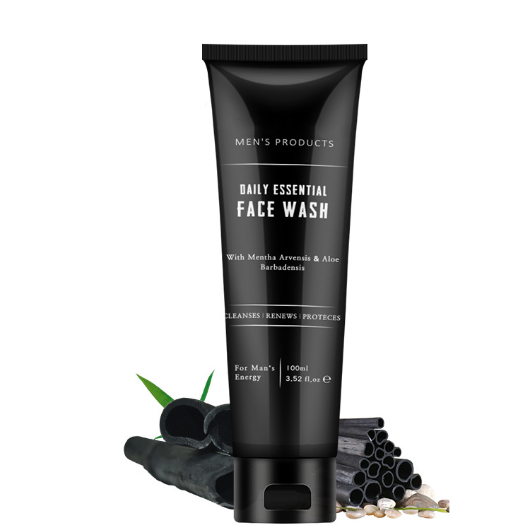 Wow Best Men Facial Facewash Charcoal Acne Clean And Clear Organic Whitening Men's Face Cleanser Wash