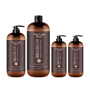 Private Label Brazilian Blowout Shampoo Conditioner Purifying Professional salon Keratin Treatment