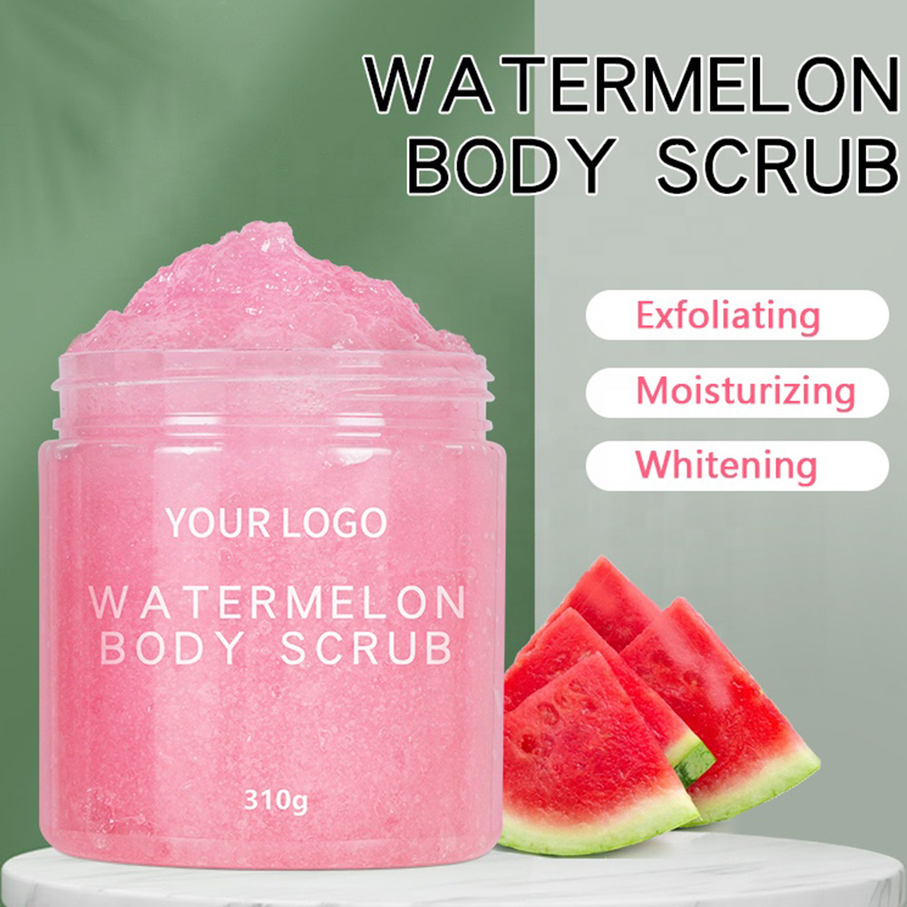 100% Pure Natural Body whitening gently exfoliating smoother Exfoliante Corporal Gommage Corps Watermelon Body Scrub