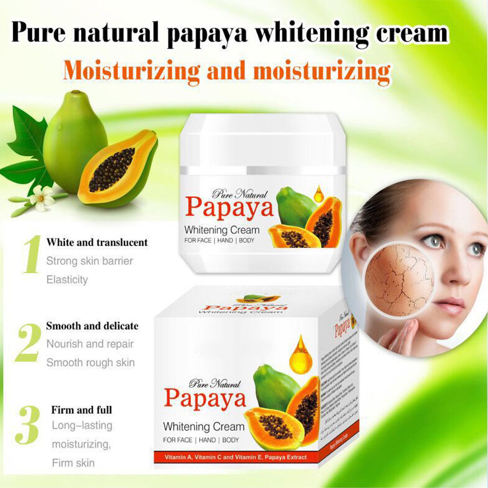 Private Label Fast Result Of Brightening And Effectively Lightening Papaya Skin Whitening Cream