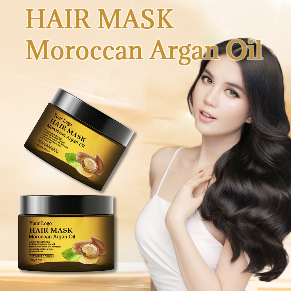 Private Label hair mask manufacturer Professional Moroccan Argan oil collagen keratin treatment hair mask