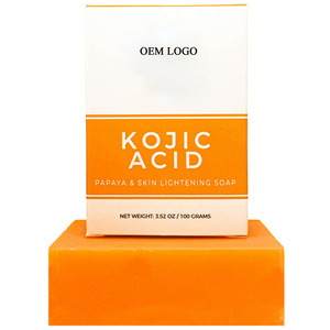 OEM ODM Wholesale private label Kojic Acid & Papaya Skin Brightening Soap