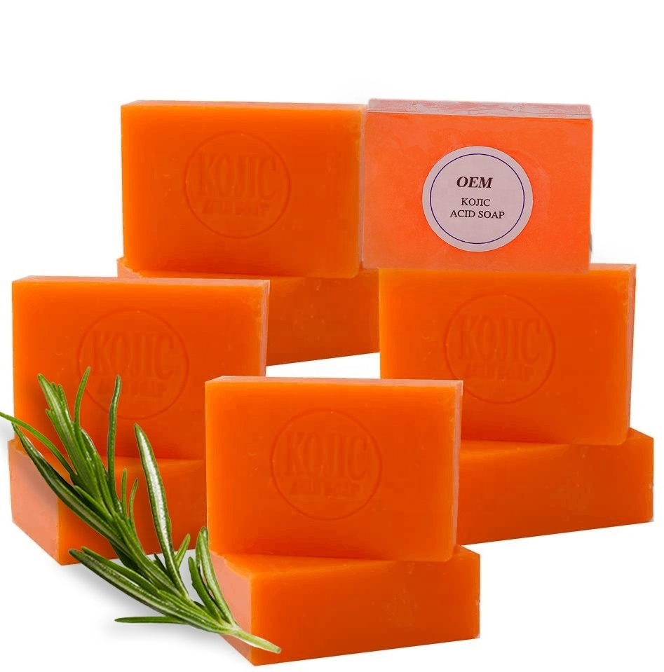 Handmade Original Gluta Tumeric Kojic Papaya Soap Private Label Toilet Kojie San Kojic Whitening Acid Soap