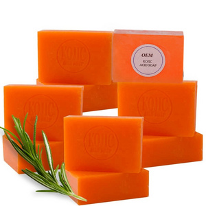 Handmade Original Gluta Tumeric Kojic Papaya Soap Private Label Toilet Kojie San Kojic Whitening Acid Soap