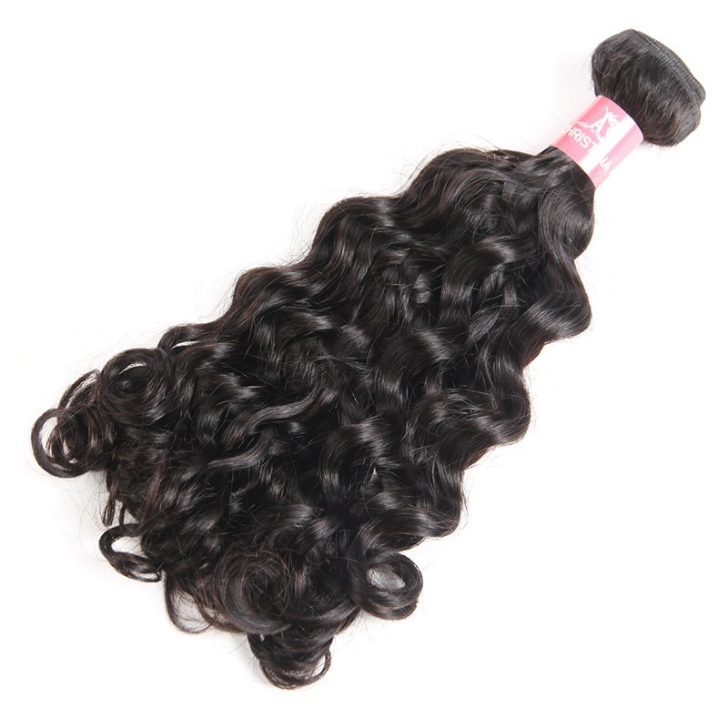 Virgin Remy Hair Brazilian Water Wave Bundles Indian Human Hair Weaves Wet and Wavy Natural Wave Weft